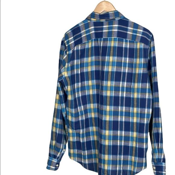 Slim Fit plaid Linen Blend Button Down Shirt - Picture 3 of 6